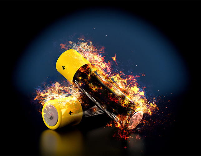 Batteries in the Recycling Bin