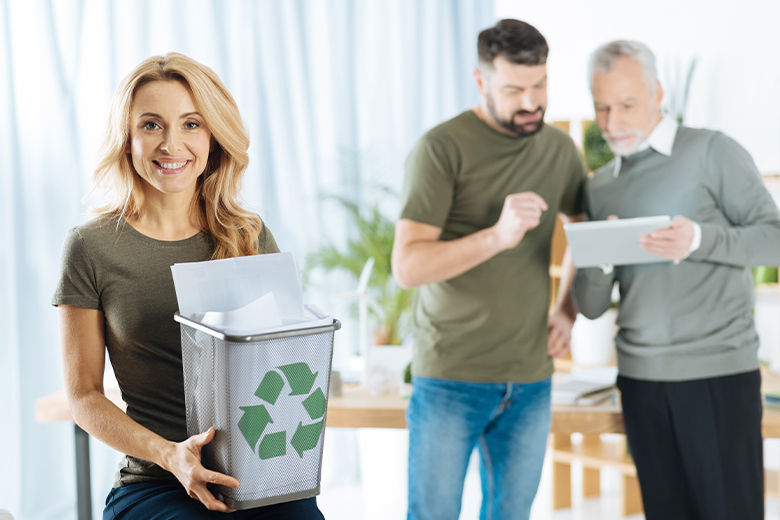Office paper recycling