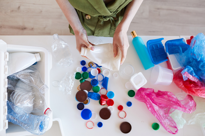 Identification of different types of plastics